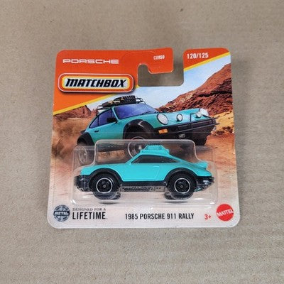 2025 Matchbox 1985 Porsche 911 Rally Green Short Card