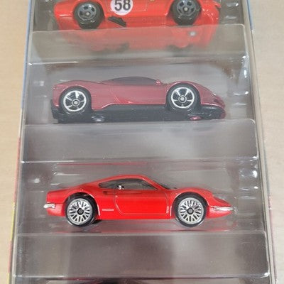 2026 Hot Wheels Ferrari Red 5er-Pack F40, SF90, Dino, 368, 12Cilindri