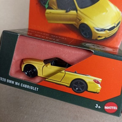 2025 Matchbox Moving Parts 2020 BMW M4 Cabriolet Yellow