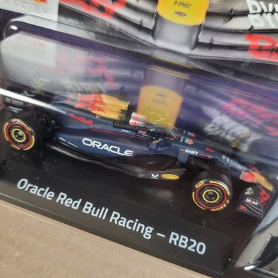 Lot 2x Hot Wheels Premium F1 Oracle Red Bull RB20 (#1) Max (#11) Perez