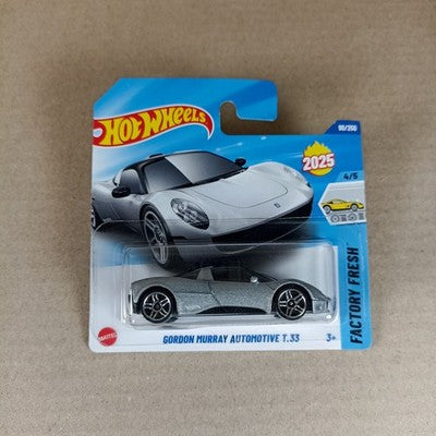 Hot Wheels Gordon Murray Automotive T.33 Factory Fresh 2025 Short Card