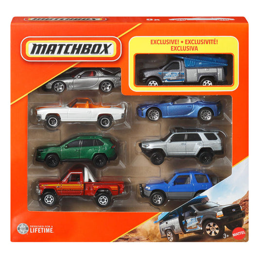 Matchbox Set Of 8 HVR81 Mattel Toy Cars Collection (HVR81)