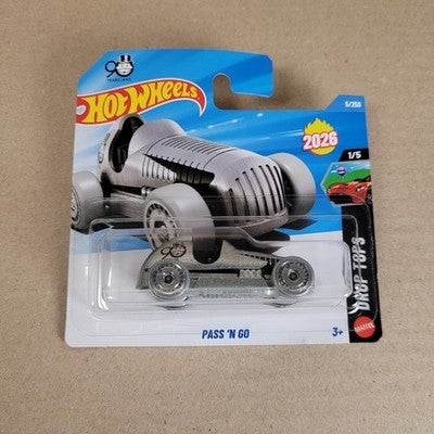 2026 Hot Wheels Pass 'N Go Silber #5 Monopoly Short Card
