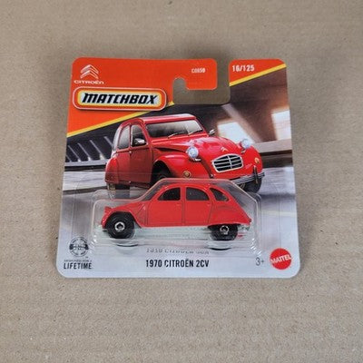Matchbox 1970 Citroen 2CV Red 2025 Short Card
