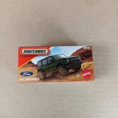 2025 Matchbox Power Grabs 2021 Ford Bronco Green