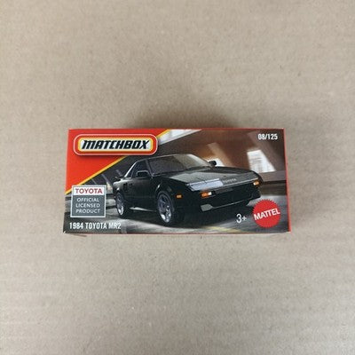 2025 Matchbox Power Grabs 1984 Toyota MR2 Schwarz