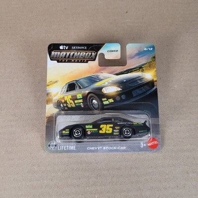 2026 Matchbox The Movie Chevy Stock Car Black Short Card