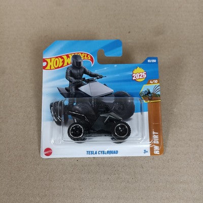 Hot Wheels Tesla Cyberquad 2025 HW Dirt  2025 Short Card 1:64 Cyber Quad