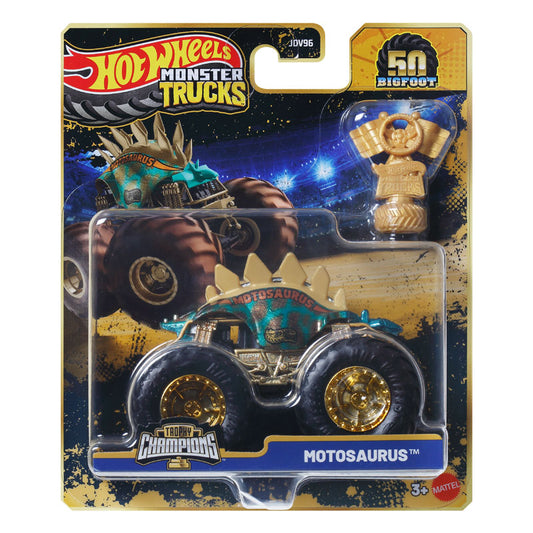 Hot Wheels Monster Trucks Motosaurus And Bigfoot 50th Anniversary Vehicle (JDV96)
