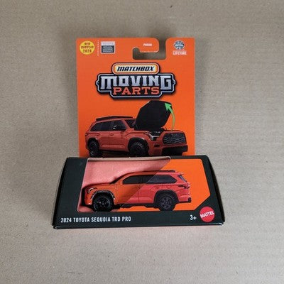2025 Matchbox Moving Parts 2024 Toyota Sequoia TRD PRO #29 Orange