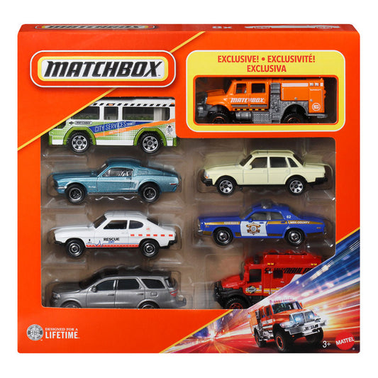 Matchbox Set Of 8 HVR81 Mattel Toy Cars Collection (HVR81)