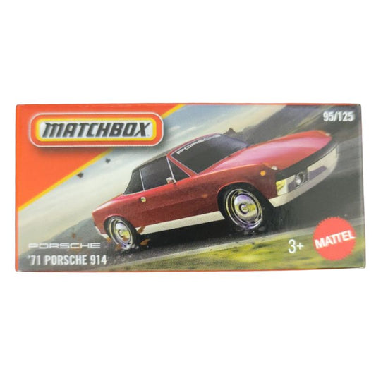 Matchbox Power Grabs 1971 Porsche 914 Diecast Toy Car (DNK70)