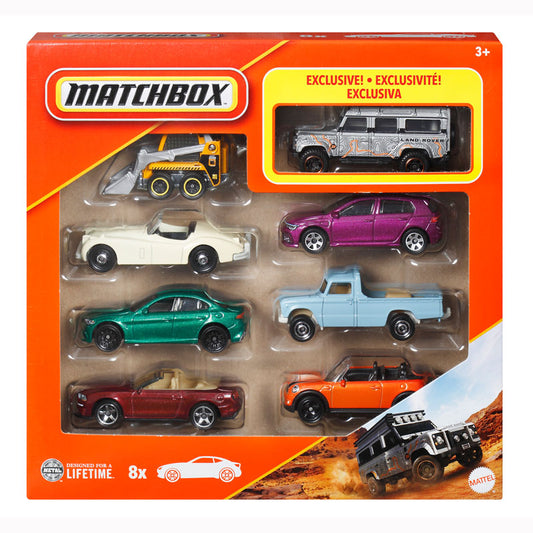 Matchbox Set Of 8 HVR81 Mattel Toy Cars Collection (HVR81)