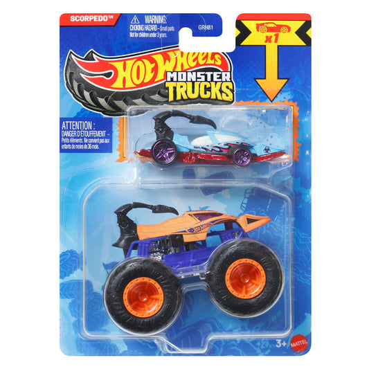 Hot Wheels Monster Trucks Metal Monster Scorpedo JJT61 (GRH81)