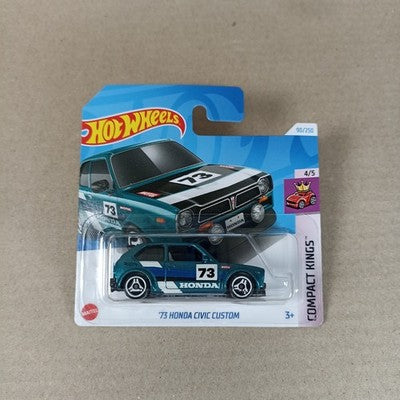 Hot Wheels 73 Honda Civic Custom Green Compact Kings Short Card 2024
