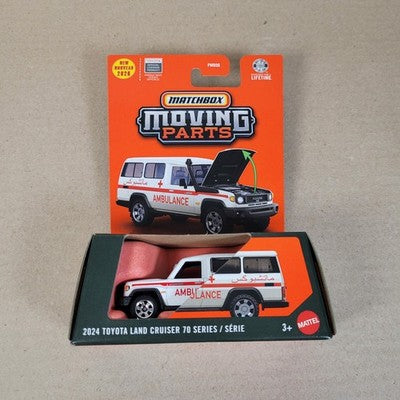 2026 Matchbox Moving Parts 2024 Toyota Land Cruiser 70 Series #16 Krankenwagen