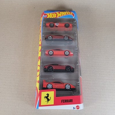 2026 Hot Wheels Ferrari Red 5er-Pack F40, SF90, Dino, 368, 12Cilindri