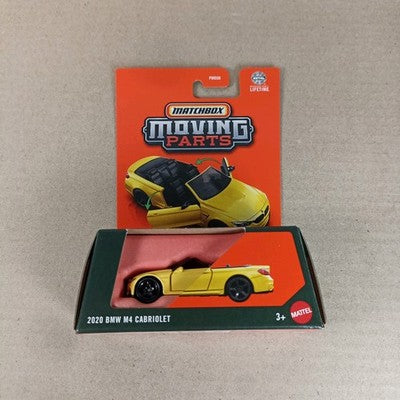 2025 Matchbox Moving Parts 2020 BMW M4 Cabriolet Yellow