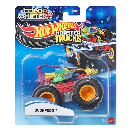 Hot Wheels Monster Trucks Color Shifters Scorpedo Vehicle (HGX06)