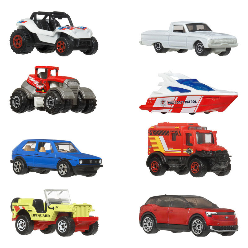 Matchbox Set Of 8 HVR81 Mattel Toy Cars Collection (HVR81)