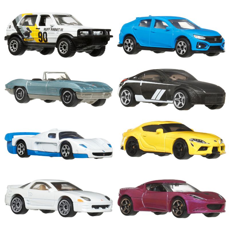 Matchbox Set Of 8 HVR81 Mattel Toy Cars Collection (HVR81)