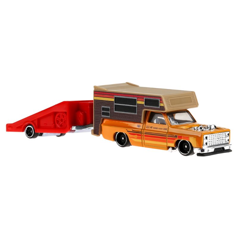 Hot Wheels Track Fleet Chevy Silverado Driftcation Mattel Diecast Truck (HYT56)