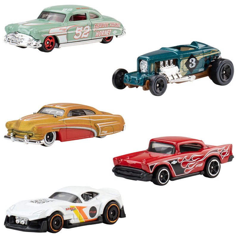 Hot Wheels 5er-Set Mattel HW Hot Rods JKG11 Spielzeugautos (1806)