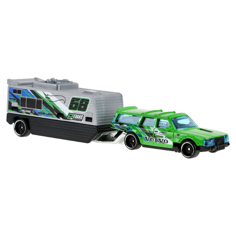 Hot Wheels Volvo 240 Drift Camper Track Fleet E Diecast Vehicle (HYT56)