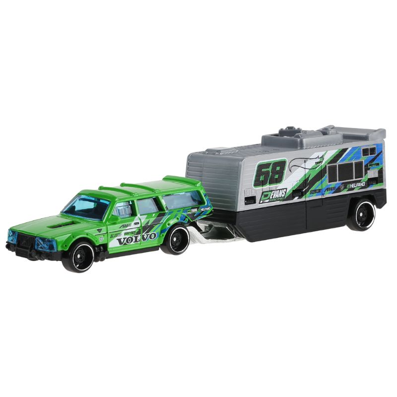 Hot Wheels Volvo 240 Drift Camper Track Fleet E Diecast Vehicle (HYT56)