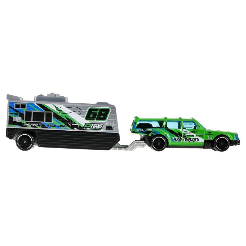 Hot Wheels Volvo 240 Drift Camper Track Fleet E Diecast Vehicle (HYT56)