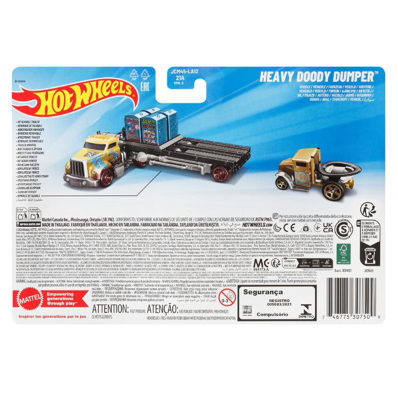 Hot Wheels Super Heavy Doody Dumper Truck Toy (BDW51)