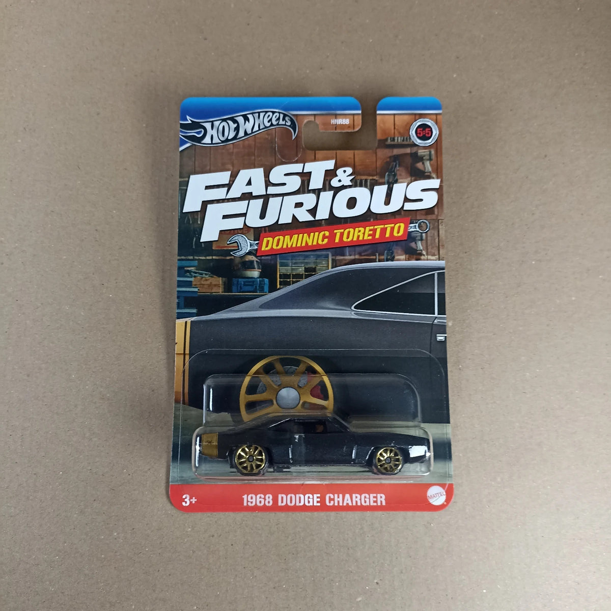 2024 Fast and Furious - Dominic Toretto - Hot Wheels Diecast Komplettset mit 5 Autos