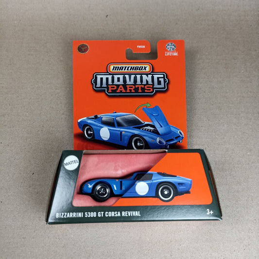 2025 Matchbox Moving Parts Bizzarrini 5300 GT Corsa Revival Blue 