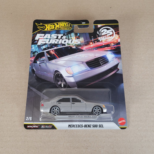 HOT WHEELS 2024 MERCEDES-BENZ 500 SEL FAST & FURIOUS Silver