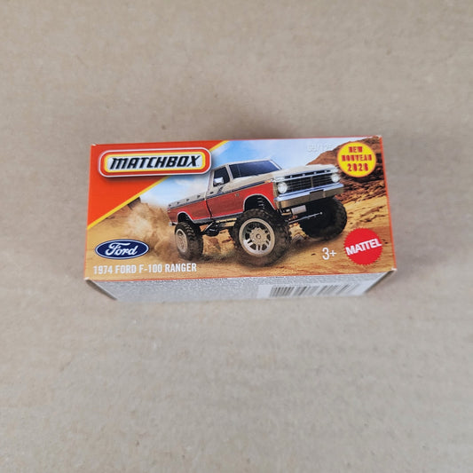 2026 Matchbox Power Grabs 1974 Ford F-100 Ranger Candy Red White 