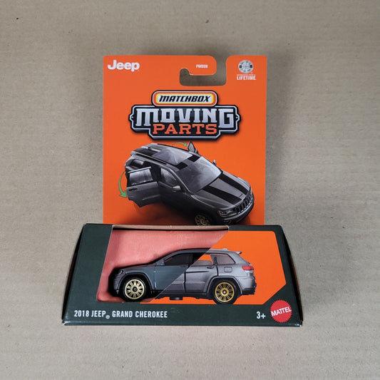 2026 Matchbox Moving Parts 2018 Jeep Grand Cherokee #50 Silver 