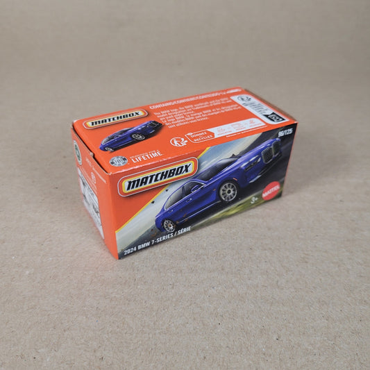 2026 Matchbox Power Grabs #96 2024 BMW 7-Series Blue 