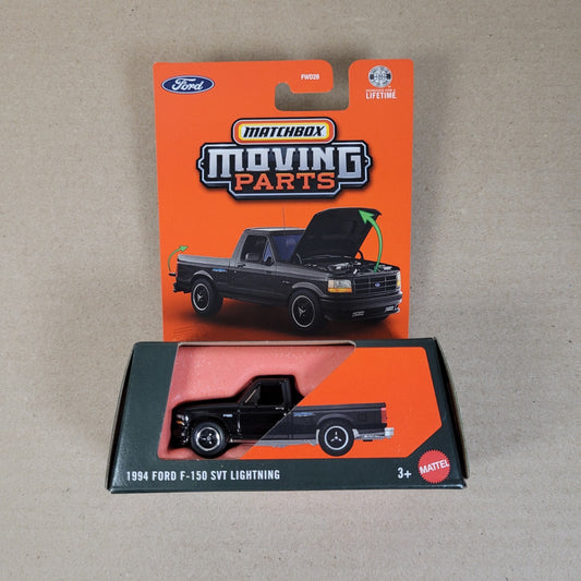 2026 Matchbox 1994 Ford F-150 SVT Lightning Black #42 Moving Parts
