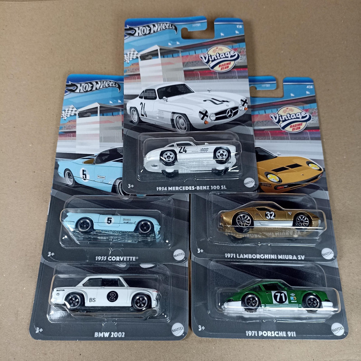2024 Hot Wheels Vintage Racing Club 5er-Set Mix 1