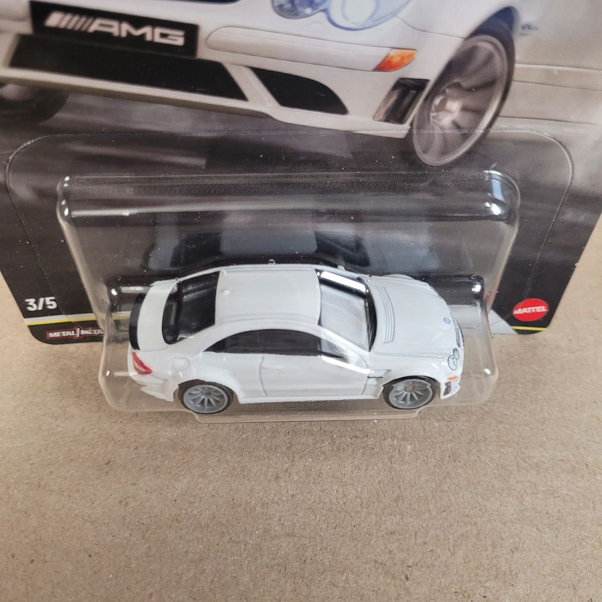 2008 Mercedes-Benz CLK 63 AMG 3/5 JKF29 power trip Hot Wheels premium 2026 white