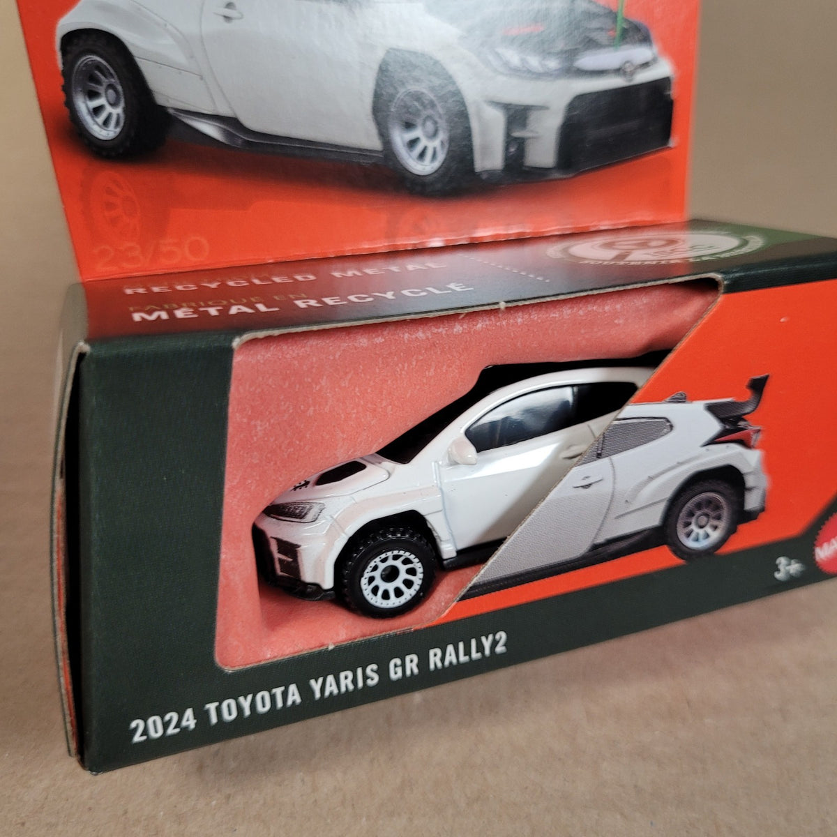 2026 Matchbox 2024 Toyota Yaris GR Rally2 White #23 Moving Parts