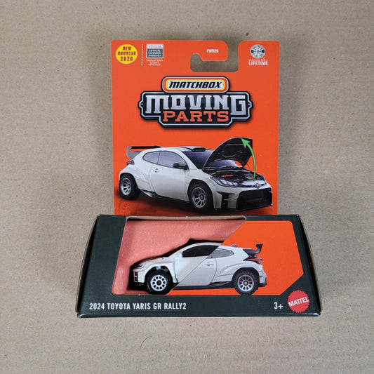2026 Matchbox 2024 Toyota Yaris GR Rally2 White #23 Moving Parts