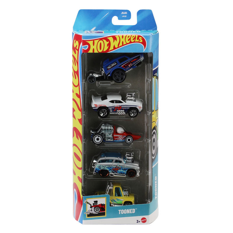 Hot Wheels Set Tooned 5-Pack Miniature Vehicles (1806)