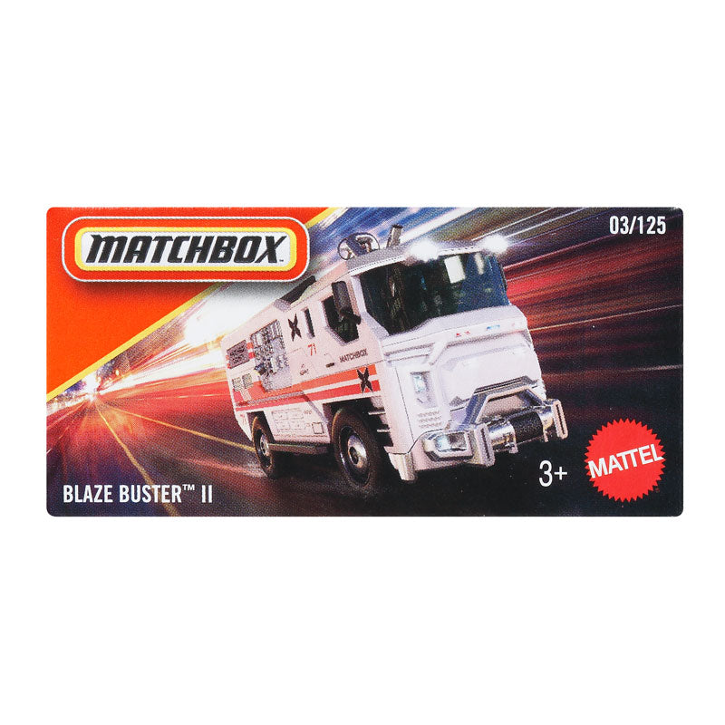 Matchbox Power Grabs Blaze Buster II Toy Car Collectible (DNK70)