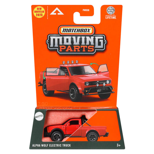 Matchbox Moving Parts Mattel Toy Car E Alpha Wolf Electric Truck (FWD28)