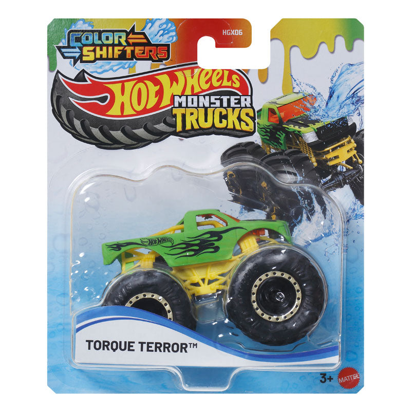 Hot Wheels Monster Trucks Color Shifters Torque Terror Vehicle (HGX06)