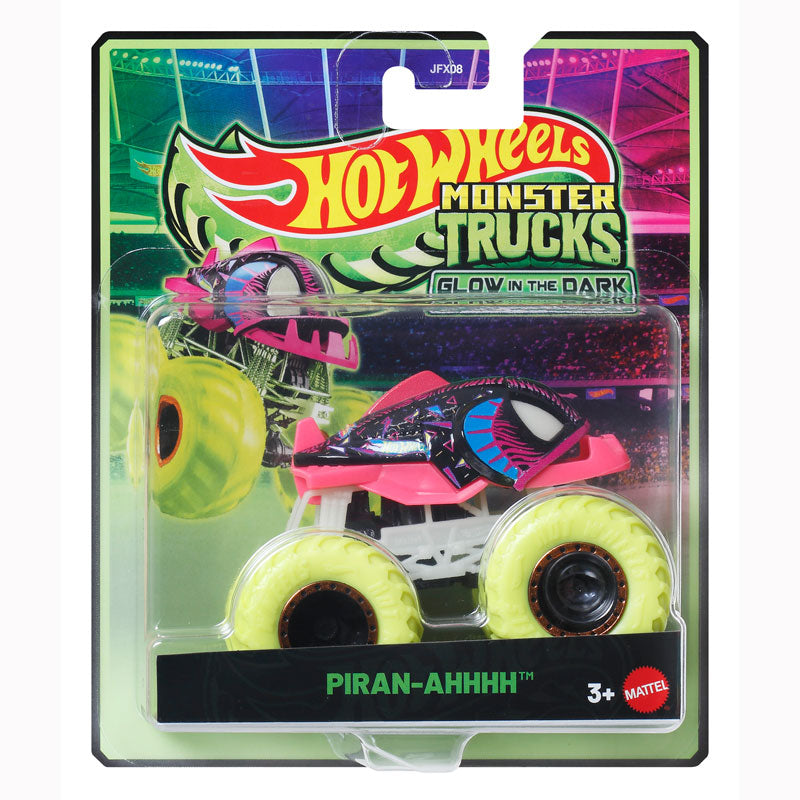 Hot Wheels Monster Trucks Piran-ahhhh Glow In The Dark Vehicle (JFX08)
