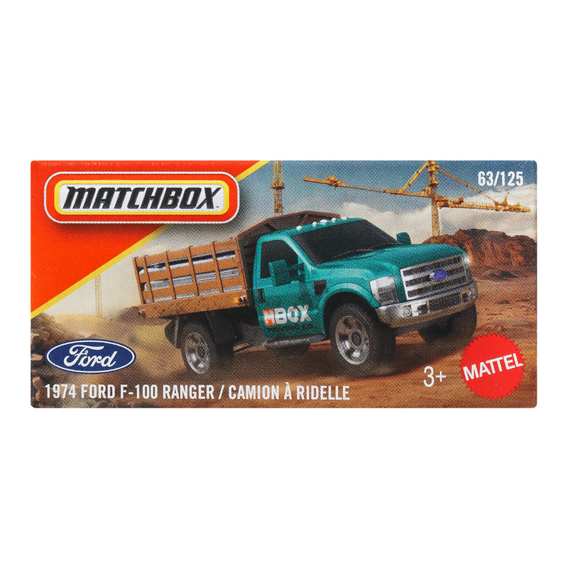 Matchbox Power Grabs 1974 Ford F-100 Ranger Toy Car (DNK70)