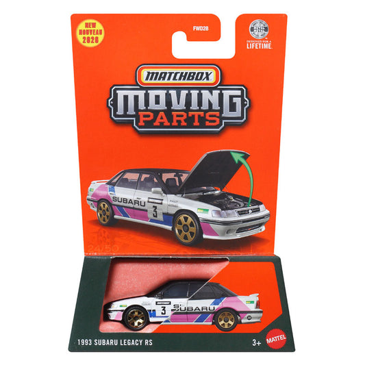 Matchbox Moving Parts Mattel Toy Car N 1993 Subaru Legacy RS JHV33 (FWD28)