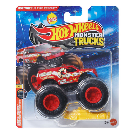 Hot Wheels Monster Trucks Fire Rescue Vehicle (FYJ44)